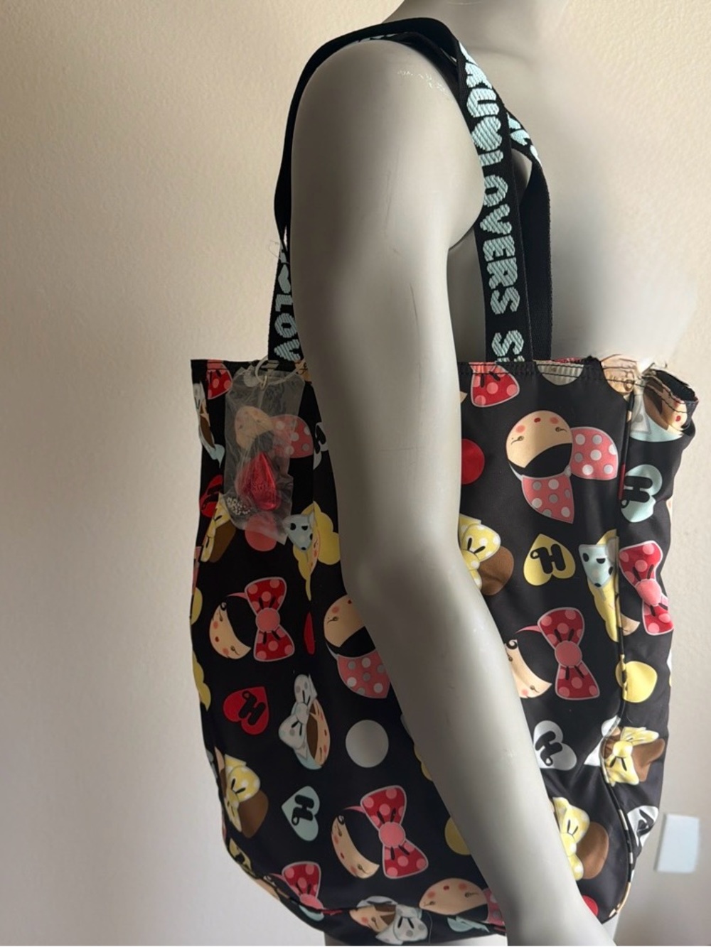 Y2K vintage Harajuku lovers tote e/ charm girls bows purse new
